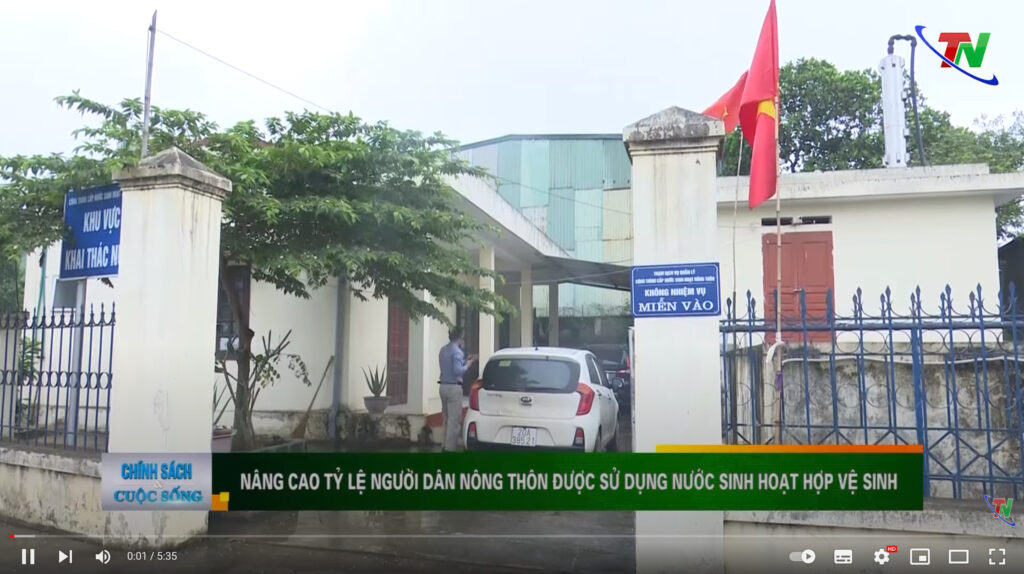 Mẫu website cấp nước nông thôn