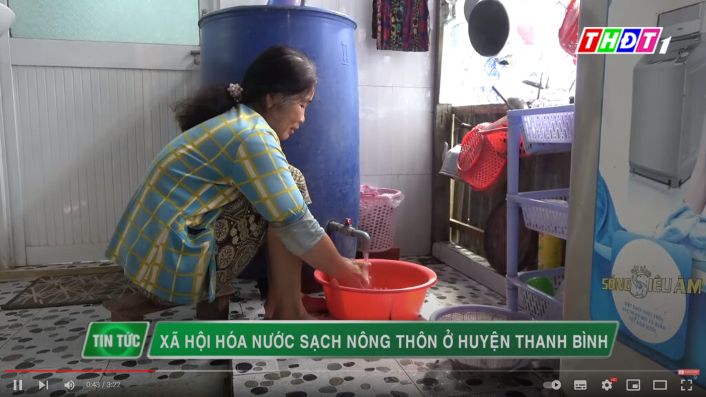 Mẫu website cấp nước nông thôn